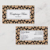 Centre Étiquette v5 - Motif feuille 02 - Sable (Devant / Derrière)