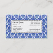 Centre Étiquette v5 - Navy Damask (Dos)