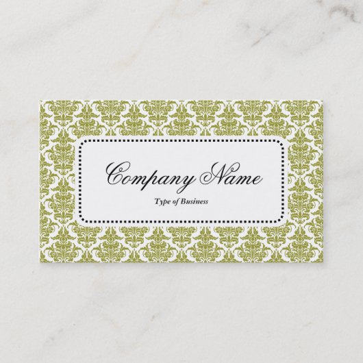 Centre Étiquette v5 - Olive Damask (Devant)