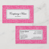 Centre Étiquette v5 - Points aléatoires - Neon Red (Devant / Derrière)