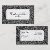 Centre Étiquette v5 - Points aléatoires - Noir sur (Devant / Derrière)