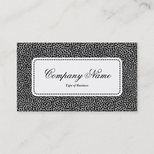 Centre Étiquette v5 - Points aléatoires - Noir sur (Devant)