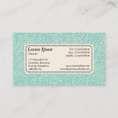 Centre Étiquette v5 - Spots aléatoires - Blanc sur (Dos)