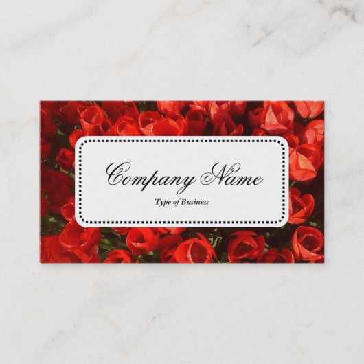 Centre Étiquette v5 - Tulipes rouges (Devant)