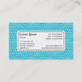 Centre Étiquette v5 - Wavy - Blanc sur Aqua Blue (Dos)