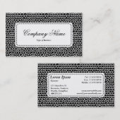 Centre Étiquette v5 - Wavy - Blanc sur noir (Devant / Derrière)