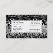 Centre Étiquette v5 - Wavy - Blanc sur noir (Dos)