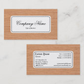 Centre Étiquette v5 - Wood 06 (Devant / Derrière)