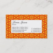 Centre Label - OrangeTerrazzo Pattern 04 (Achterkant)