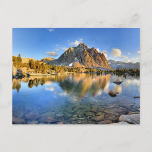 Centre Peak over Lower Golden Beer Lake - Sierra Briefkaart
