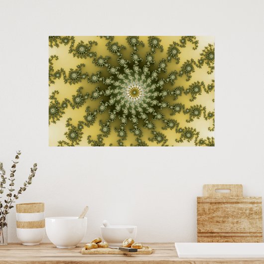 Centre Point - Affiche fractale (Cuisine)