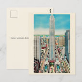 Centre Rockefeller NYC Carte Postale Ancienne (Devant / Derrière)