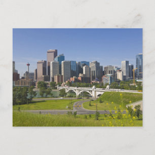 Centre St Bridge and Downtown Calgary, Alberta Briefkaart
