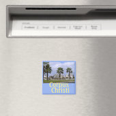 Centre-ville Corpus Christi Texas Souvenir Magnet (In Situ (Lave-vaisselle))