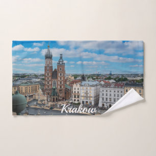 Centre-ville de Cracovie d'en haut en Pologne