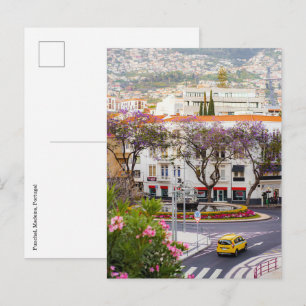 Centre-ville de Funchal, carte postale de Madère