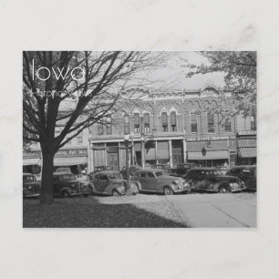 Centre-ville de Grundy, carte postale Iowa