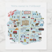 Centre-ville McKinney Texas Wine Étiquette (Étiquettes simples)