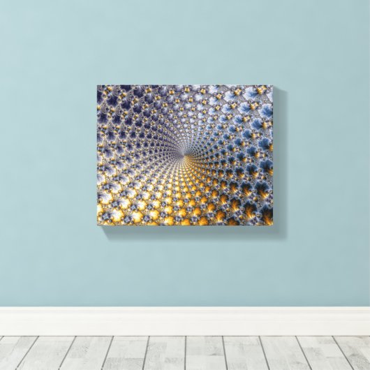 Centrifractaliteit - Fractal Art Canvas Afdruk (Insitu (Houten vloer))