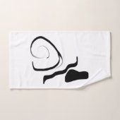 Centrifugecyclus: Abstract zwart-wit Bad Handdoek (Handdoek)