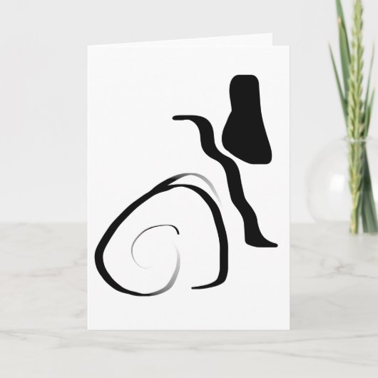 Centrifugecyclus: Abstract zwart-wit Kaart (Voorkant)