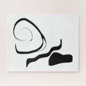 Centrifugecyclus: Abstract zwart-wit Legpuzzel (Horizontaal)