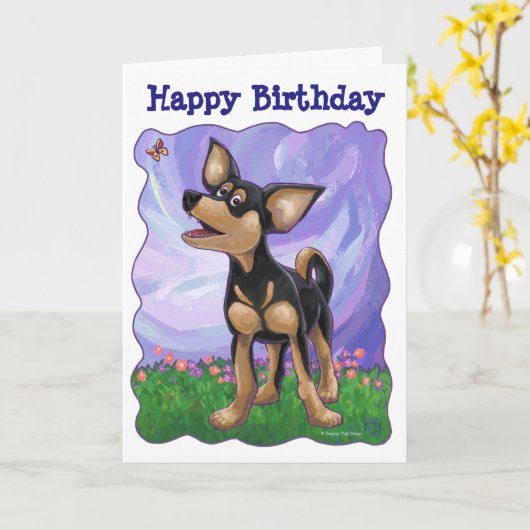 Centrum Chihuahua Party Kaart (Gele Bloem)