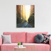 centrum Dallas, TX bij zonsopgang- canvas Afdruk (Insitu (Woonkamer))