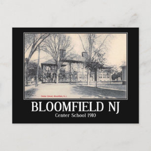 Centrum School, Bloomfield NJ, 1910 Vintage Briefkaart