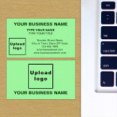 Centrum Uitgelijnd Stijl Licht Groen Visitekaartje