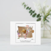 CENTRUM VAN AANDACHT Cartoon Briefkaart (Staand voorkant)