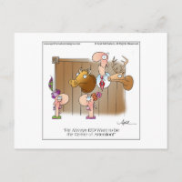 CENTRUM VAN AANDACHT Cartoon Briefkaart