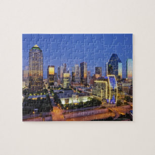 centrum van dallas skyline legpuzzel