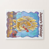 Centrum van de Chicken Party Legpuzzel (Horizontaal)