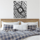 centrum van de metaaltoren canvas afdruk (Insitu (Slaapkamer))