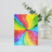 centrum van de regenboog briefkaart (Staand voorkant)