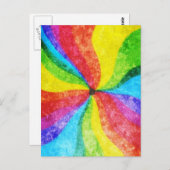 centrum van de regenboog briefkaart (Voorkant / Achterkant)