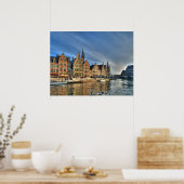 Centrum van Gent Poster (Keuken)