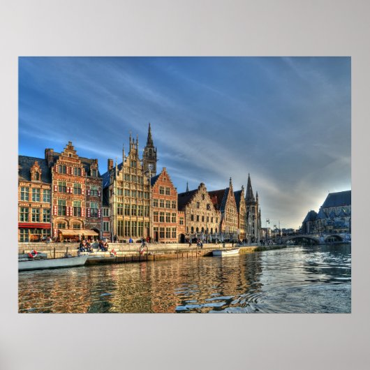 Centrum van Gent Poster (Voorkant)