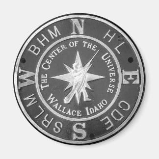 centrum van het universum in Wallace Idaho Magneet