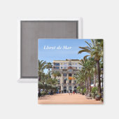 Centrum van Lloret de Mar, Spanje Magneet (Voorkant / Achterkant)