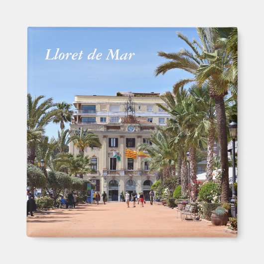 Centrum van Lloret de Mar, Spanje Magneet (Voorkant)
