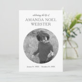 centrumcirkel foto memorial programma (Staand voorkant)