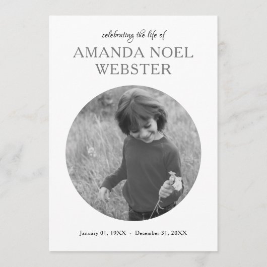 centrumcirkel foto memorial programma (Voorkant)