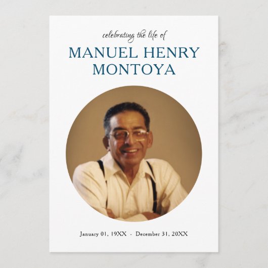 centrumcirkel foto memorial programma (Voorkant)