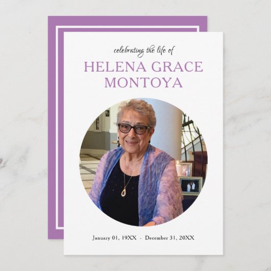 centrumcirkel foto memorial programma (Voorkant / Achterkant)