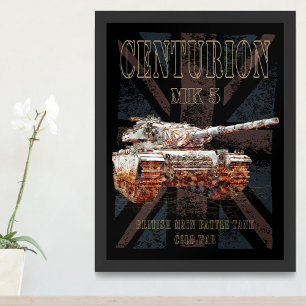 Centurion MK 5 MBT. Britse hoofdgevechtstank Foto Afdruk