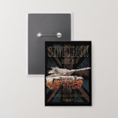 Centurion MK 5 MBT. Britse Main Battle Tank Button (Voorkant / Achterkant)