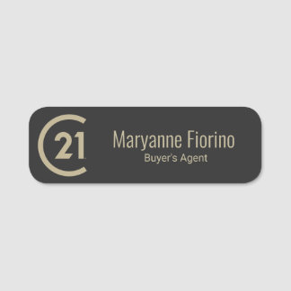 Century 21-naamtag naamplaatje