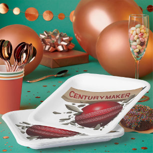 Century Maker Cricket Bat en Ball Sports Papieren Bordje